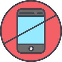 No Cell Phones Vector Icon