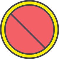 icono de vector prohibido