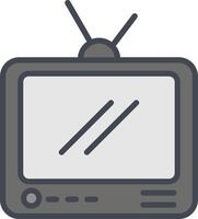 icono de vector de transmisión de televisión