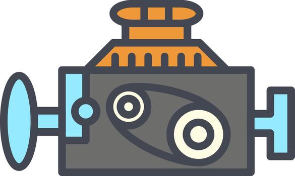 icono de vector de motor