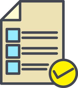 Valid Document Vector Icon
