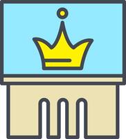 Crown Exhibit Vector Icon