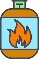 Gas Cylinder Vector Icon