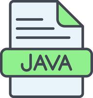 icono de vector de java