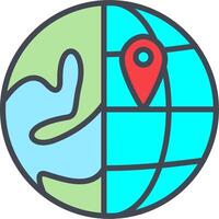 Location on Earth Vector Icon