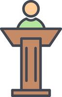 Podium Vector Icon