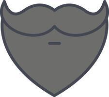 Beard and Moustache I Vector Icon