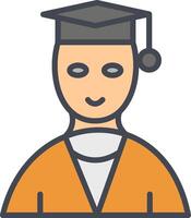 Male Graduate Vector Icon