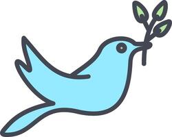 Cute Bird Vector Icon