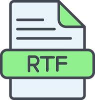 RTF Vector Icon