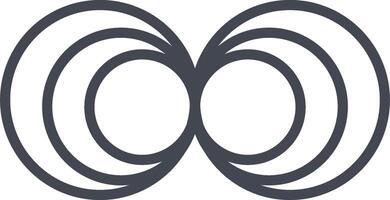 Magnetic Waves Vector Icon