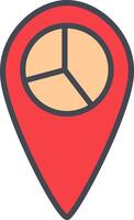 Location Statistics Vector Icon