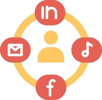 Social Circle Vector Icon