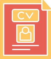 icono de vector de cv