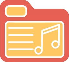 Music Folder Vector Icon