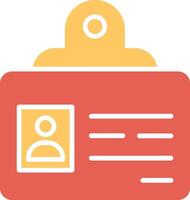 Identification Badge Vector Icon