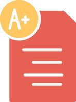 Graded Paper Vector Icon