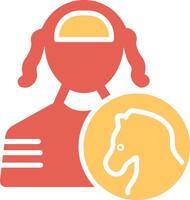 jockey vector icono