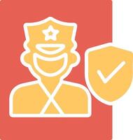 Cinema Security Guard Vector Icon