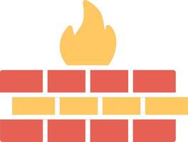 icono de vector de firewall