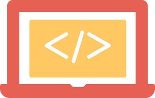 Coding Computer Vector Icon