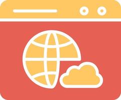 Web Cloud Vector Icon