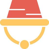 icono de vector de sombrero de camping