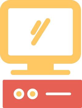 icono de vector de computadora