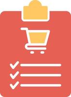 Shopping List Vector Icon