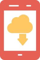 Cloud with Downward Arrow Vector Icon