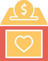 Charity Box Vector Icon