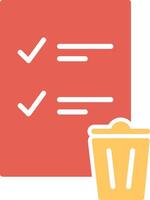 Trash List Vector Icon