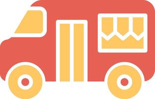 Fast Food Truck Vector Icon