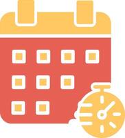 icono de vector de horario