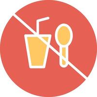 No Food or Drinks Vector Icon