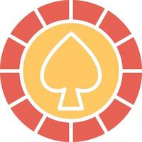 Spade Chip Vector Icon