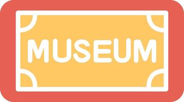 Museum Tag Vector Icon