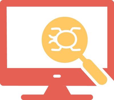 icono de vector de depuración