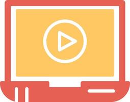 Video Screening Vector Icon