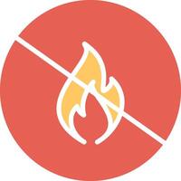 Danger of Flame Vector Icon