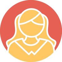 Female Profile Vector Icon