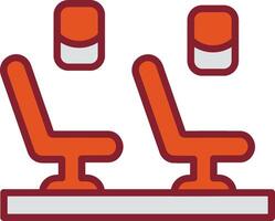 Seats in Plane Vector Icon