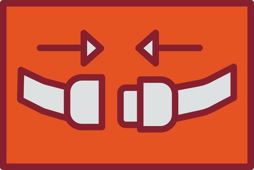 icono de vector de cinturón de seguridad