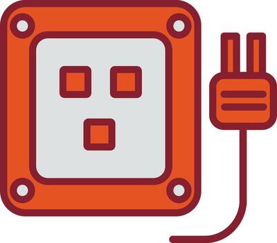 icono de vector de enchufe