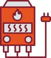 Electric Furnace Vector Icon