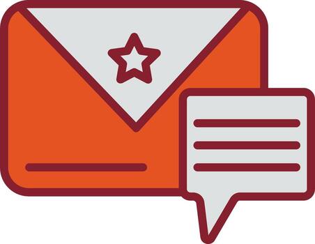 icono de vector de mensaje