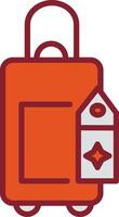 Bag with Tags Vector Icon