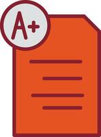 Graded Paper Vector Icon