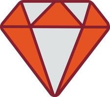 icono de vector de diamante