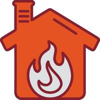 Housefire Vector Icon